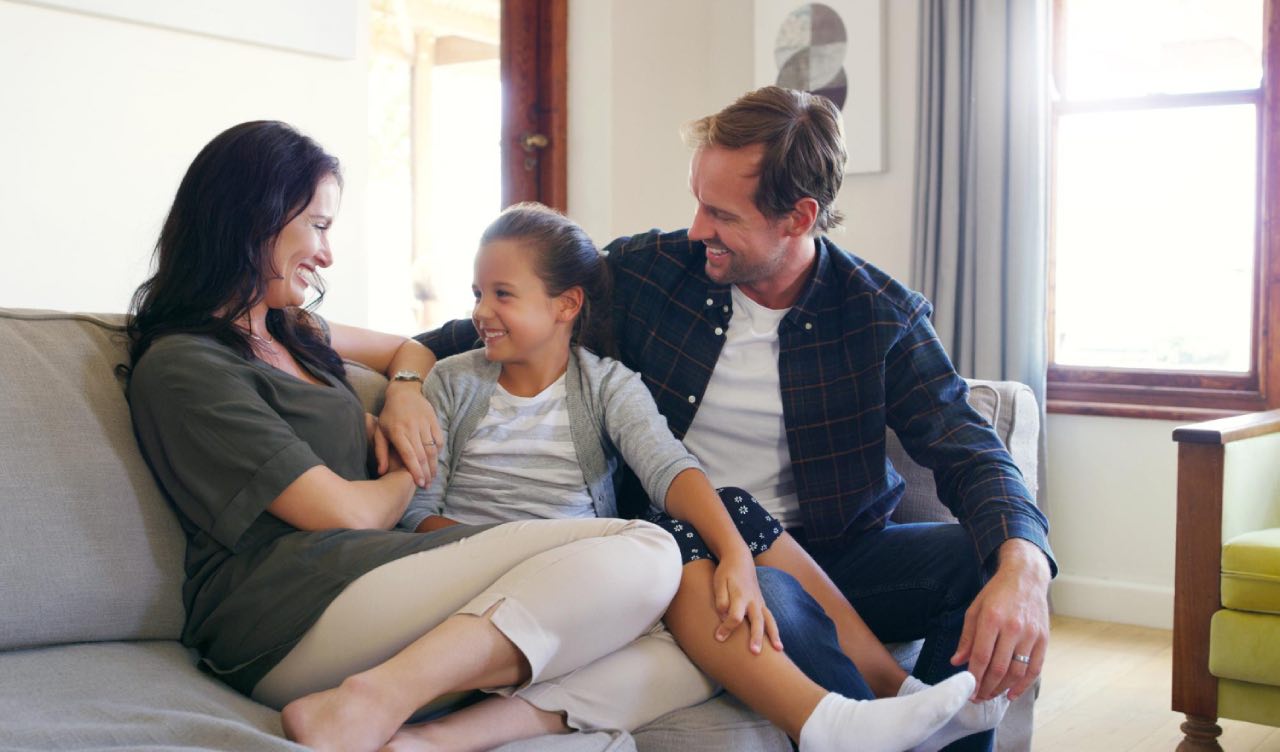 Parents and child building connected relationship by understanding their emotional needs.