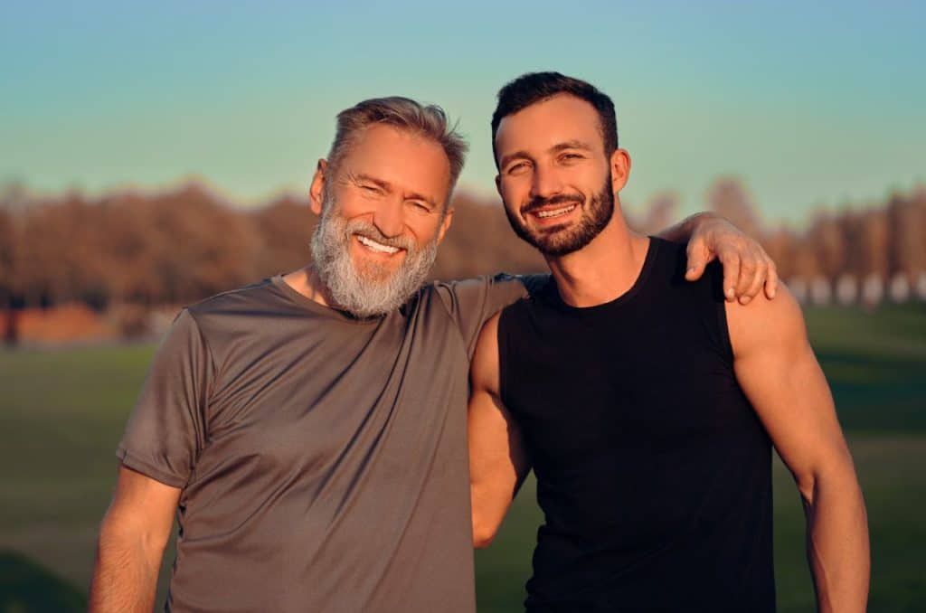 Two healthy and fit men